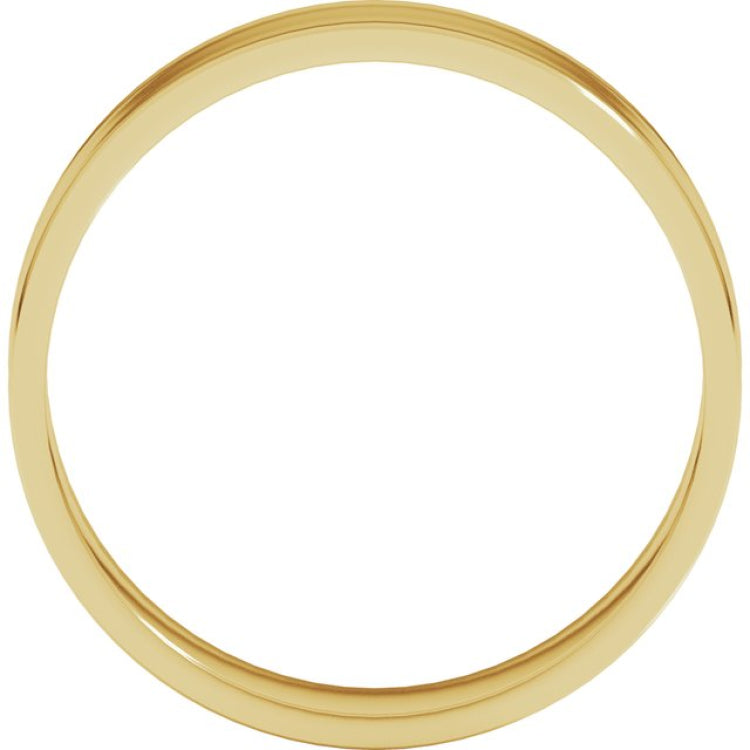 10K Yellow Gold 5 mm Ultra-Lightweight Flat Band Size 8