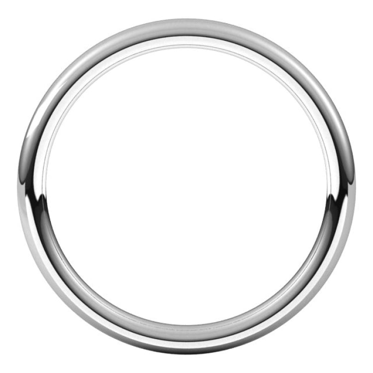 14K X1 White Gold 2 mm Comfort-Fit European-Style Band Size 6