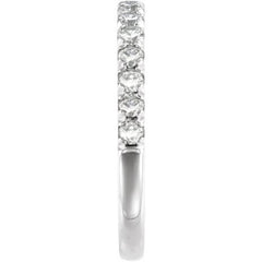 Sterling Silver 1/2 CTW Lab-Grown Diamond Stackable Ring
