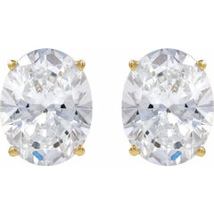 14K Yellow Gold 3 5/8 CTW Lab-Grown Diamond Earrings