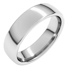 10K White Gold 5.5 mm Comfort-Fit European-Style Band Size 10