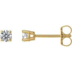 14K Yellow 1/4 CTW Natural Diamond Earrings