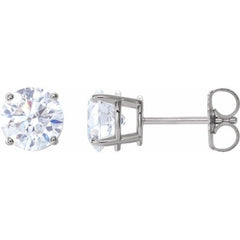 14K White 2 CTW Natural Diamond Earrings