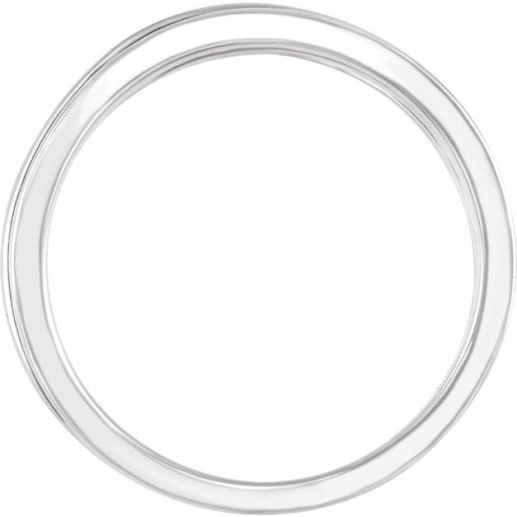 14K White Criss-Cross Ring