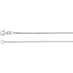 Sterling Silver 1.3 mm Diamond-Cut Box 16" Chain