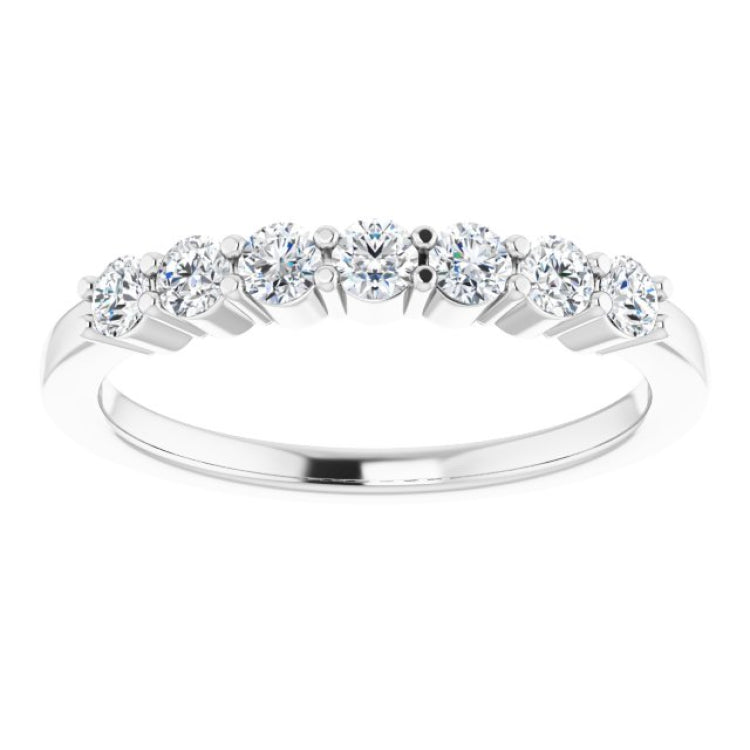 14K White 1/3 CTW Natural Diamond Anniversary Band