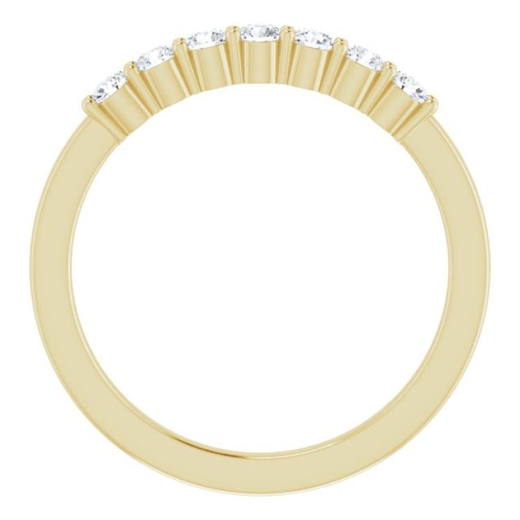 14K Yellow 1/3 CTW Natural Diamond Anniversary Band