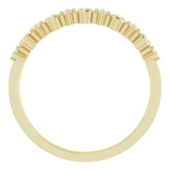 14K Yellow 1/10 CTW Natural Diamond Ring