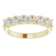 14K Yellow 3/4 CTW Natural Diamond Anniversary Band