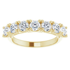14K Yellow 1 1/3 CTW Natural Diamond Anniversary Band
