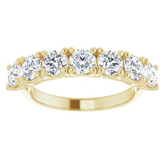 14K Yellow 1 5/8 CTW Natural Diamond Anniversary Band