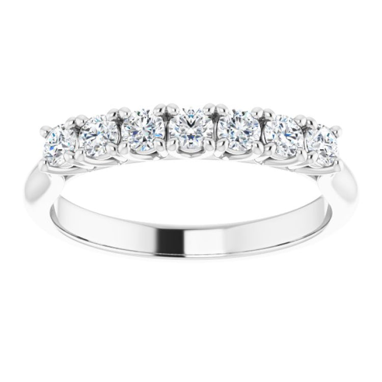 Platinum 3/8 CTW Natural Diamond Anniversary Band