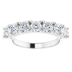 Platinum 1 1/3 CTW Natural Diamond Anniversary Band