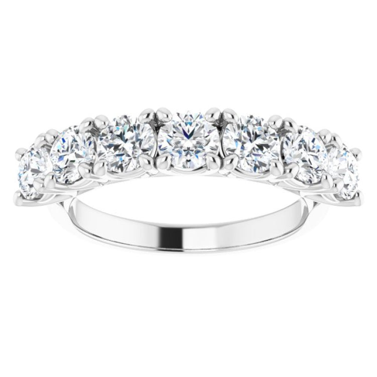 Platinum 1 5/8 CTW Natural Diamond Anniversary Band