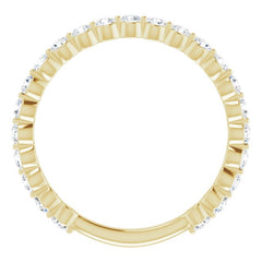 14K Yellow 3/4 CTW Natural Diamond Anniversary Band