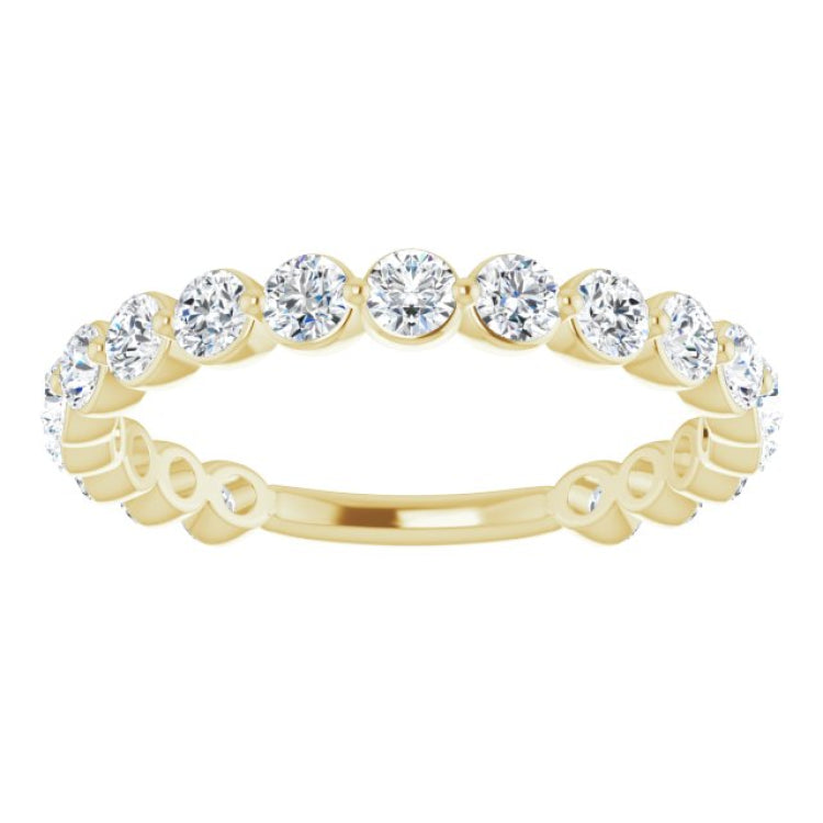 14K Yellow 1 1/6 CTW Natural Diamond Anniversary Band
