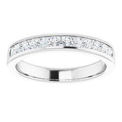 Platinum 1 CTW Natural Diamond Band