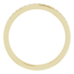 14K Yellow 1/2 CTW Natural Diamond Band