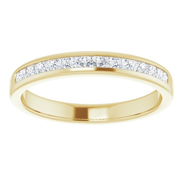 14K Yellow 1/2 CTW Natural Diamond Band
