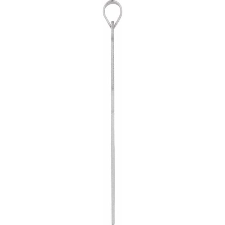Sterling Silver 39x25 mm Cross Pendant