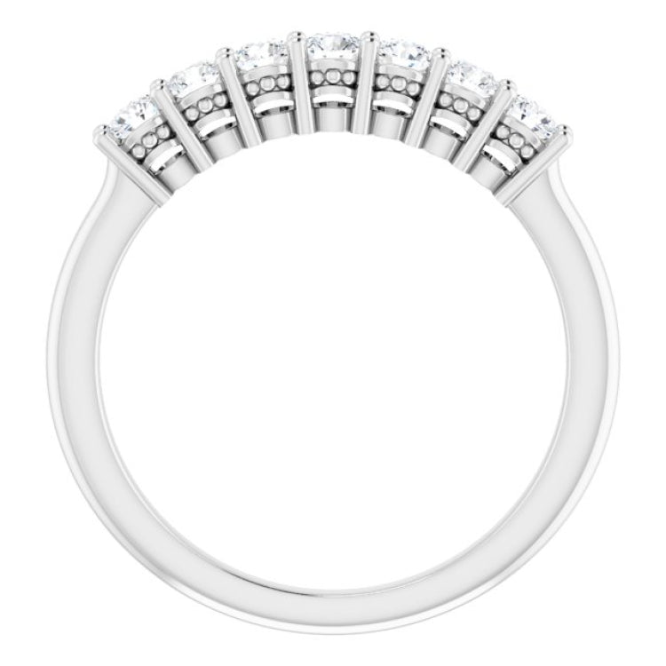Platinum 3/8 CTW Natural Diamond Anniversary Band