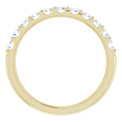 14K Yellow 1/2 CTW Natural Diamond Anniversary Band