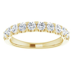 14K Yellow 3/4 CTW Natural Diamond Anniversary Band