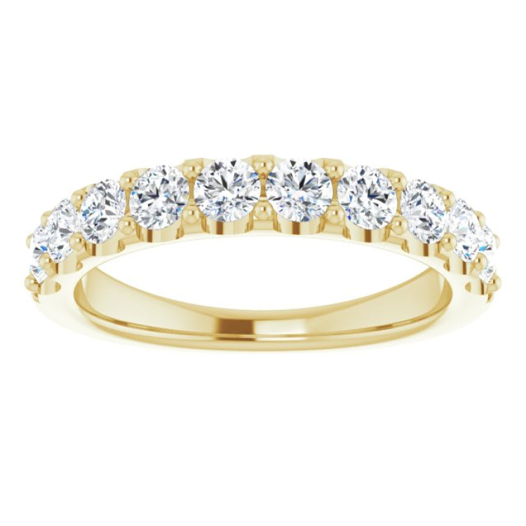 14K Yellow 9/10 CTW Natural Diamond Anniversary Band
