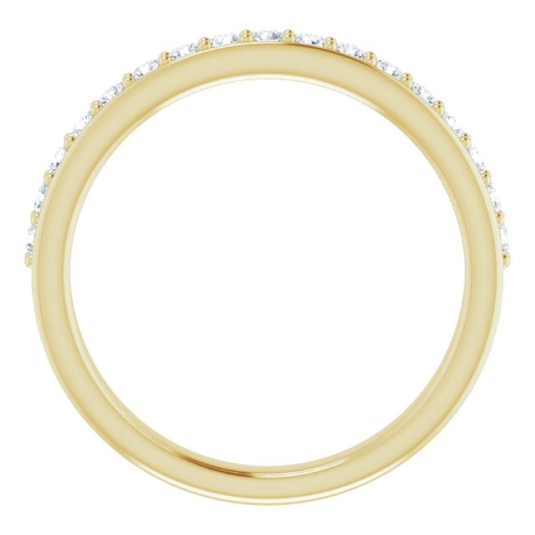 14K Yellow 1/3 CTW Natural Diamond Anniversary Band