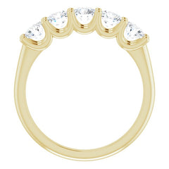 14K Yellow 1 CTW Natural Diamond Anniversary Band