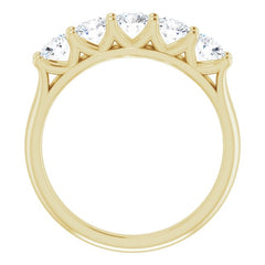 14K Yellow 1 CTW Natural Diamond Anniversary Band