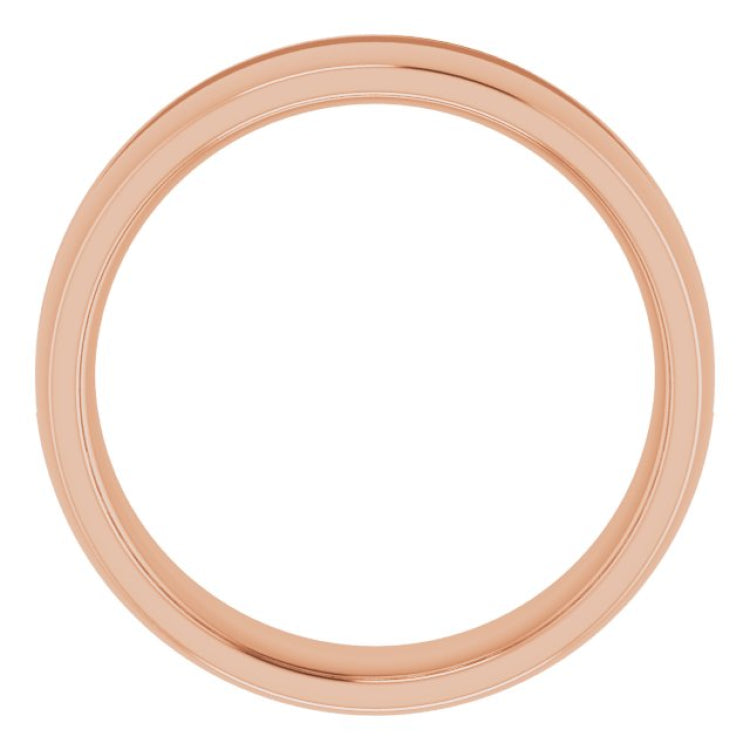 14K Rose 3/8 CTW Natural Black Diamond Band