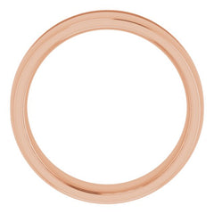 14K Rose 3/8 CTW Natural Black Diamond Band