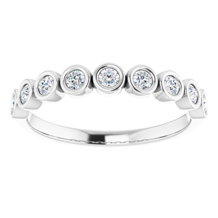 14K White 1/4 CTW Natural Diamond Anniversary Band