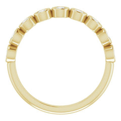 14K Yellow 1/2 CTW Natural Diamond Anniversary Band