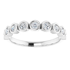Platinum 1/2 CTW Natural Diamond Anniversary Band