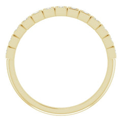 14K Yellow 1/6 CTW Natural Diamond Anniversary Band