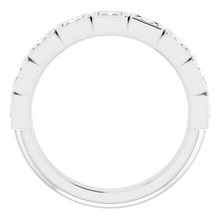 14K White 3/4 CTW Natural Diamond Anniversary Band