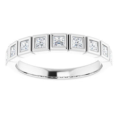 Platinum 1/2 CTW Natural Diamond Anniversary Band