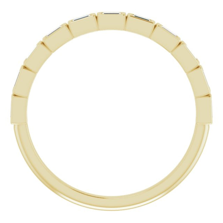 14K Yellow 1/6 CTW Natural Diamond Anniversary Band