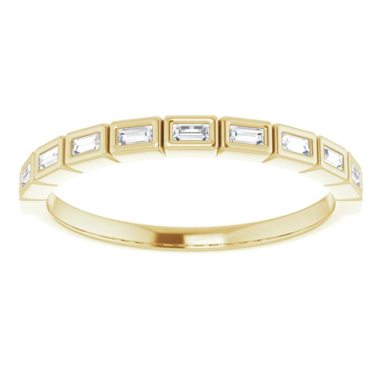 14K Yellow 1/6 CTW Natural Diamond Anniversary Band