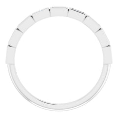 14K White 1/5 CTW Natural Diamond Anniversary Band