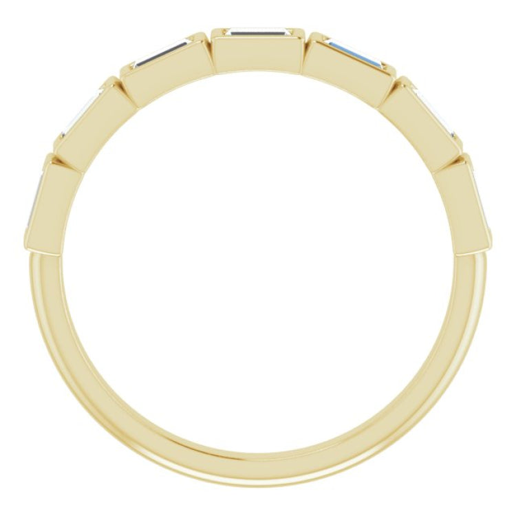 14K Yellow 1/4 CTW Natural Diamond Anniversary Band