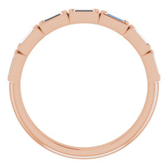 14K Rose 1/2 CTW Natural Diamond Anniversary Band