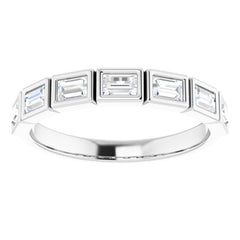 14K White 1/2 CTW Natural Diamond Anniversary Band