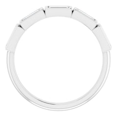 Platinum 1/2 CTW Natural Diamond Anniversary Band