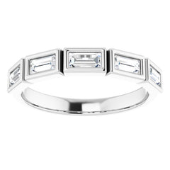 Platinum 1/2 CTW Natural Diamond Anniversary Band