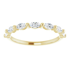 14K Yellow 1/2 CTW Natural Diamond Anniversary Band
