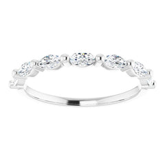 Platinum 1/2 CTW Natural Diamond Anniversary Band