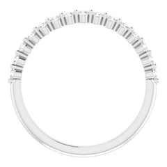 14K White 1/5 CTW Natural Diamond Anniversary Band